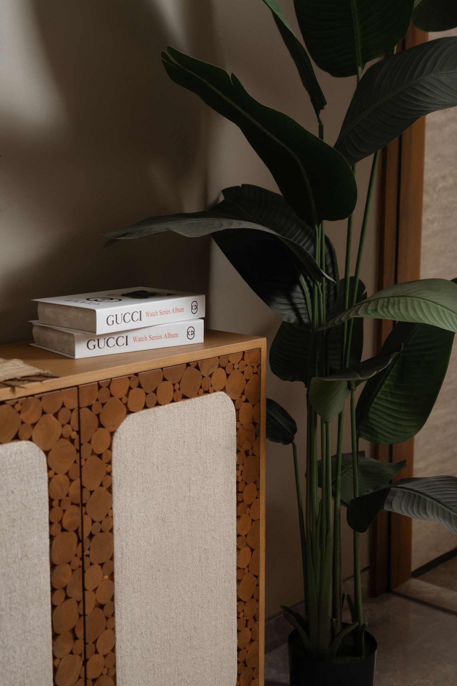 operator using tool to polish wood